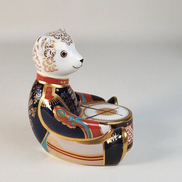 Royal Crown Derby Teddy Bear Drummer Paperweight — Limited Edition of 1,000 - Picture 6 of 12